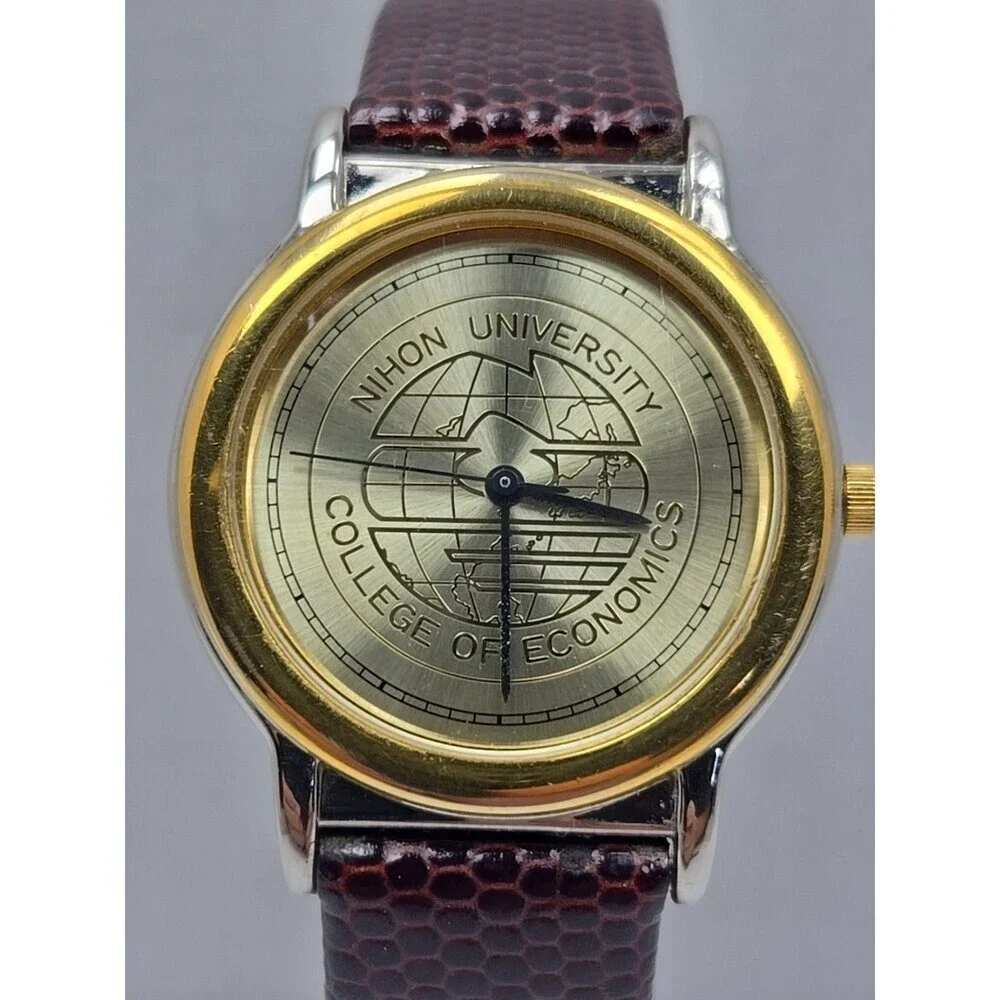 Vintage Rare Citizen Nihon University College Economics Quartz Watch New Battery